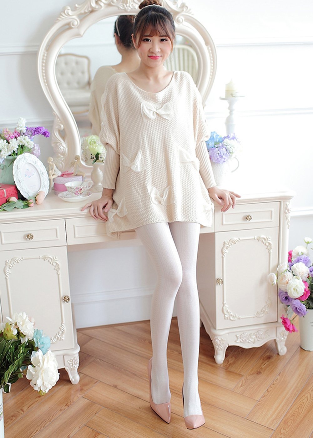 Sexy Floral Pantyhose for Women - High Waist Long Tights & Stockings | Perfect for Date Night, Office Wear & Fashion Outfits