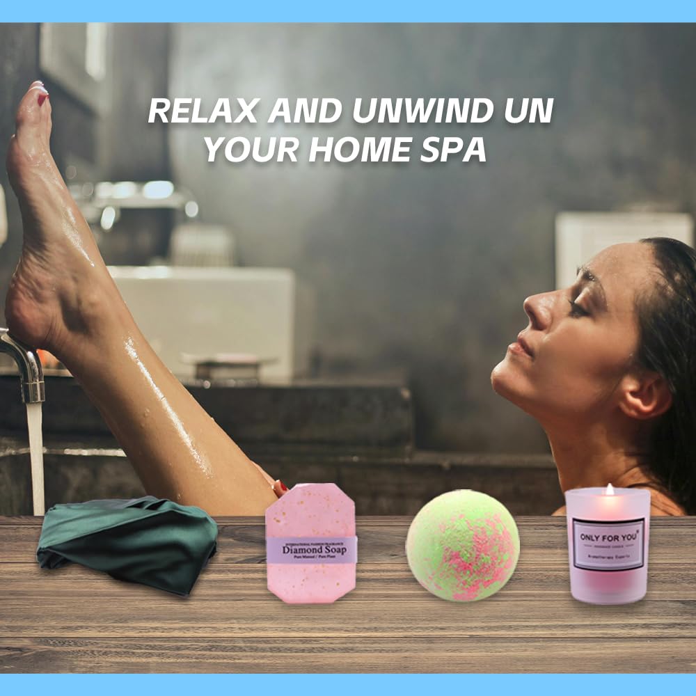 Luxury Spa Gift Basket for Women - Birthday, Valentine's Day & Mother's Day Gift Set - Perfect Present for Mom, Wife, Sister - Relaxation & Self-Care Essentials - Ideal for Home Spa Nights & Special Occasions