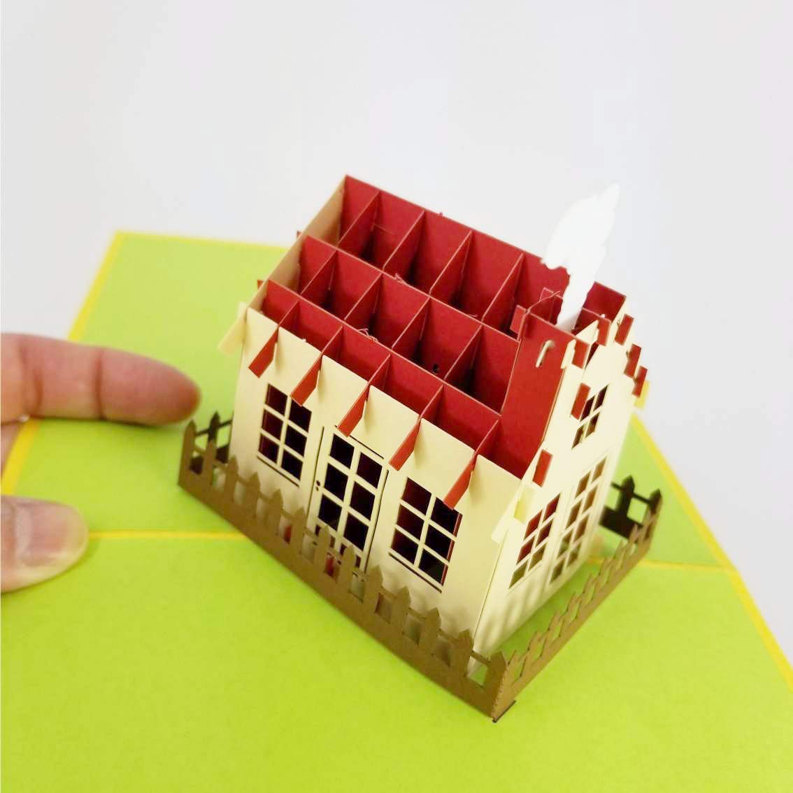 3D Pop Up House Greeting Card for All Occasions - New Home Gift, Housewarming Present, Realtor Closing Gift, Moving In Celebration Card | Perfect for Housewarming Parties, Congratulations & Special Moments