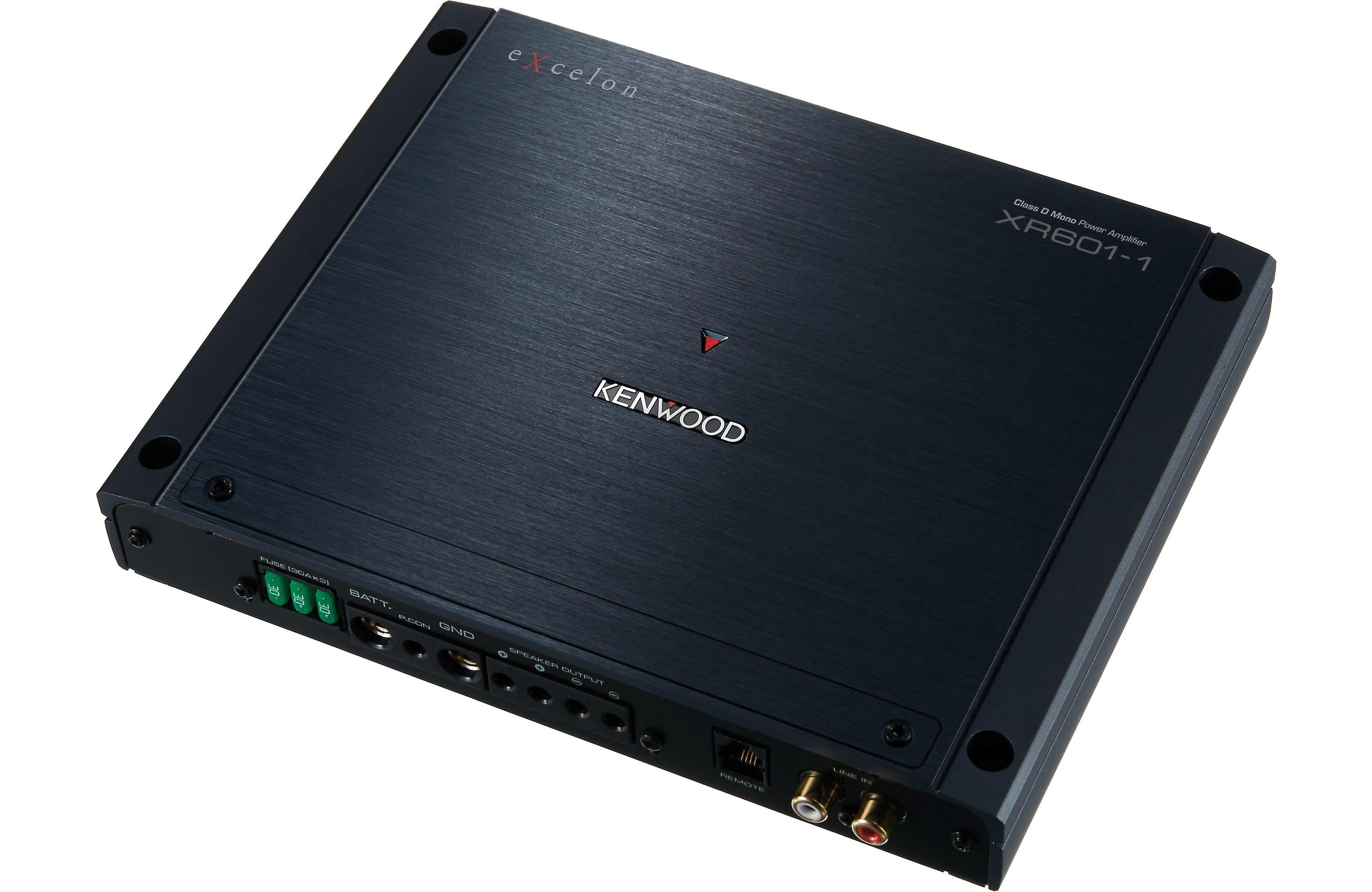 Kenwood Excelon XR601-1 XR Series 1000W Class D Mono Car Amplifier - High Power Bass Boost for Subwoofers | Perfect for Car Audio Systems & Truck Sound Upgrades