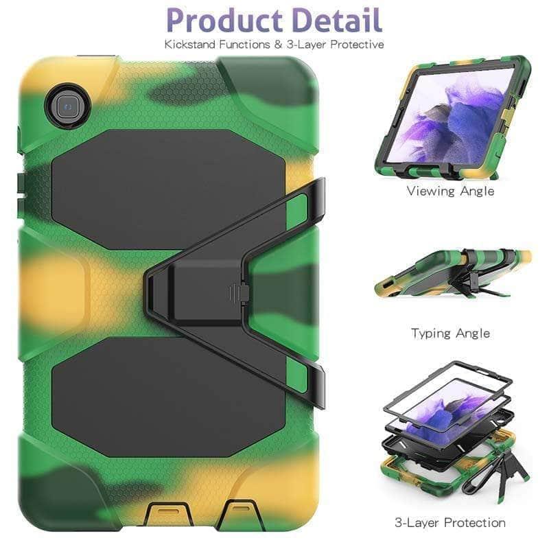 Shockproof Military-Grade Heavy Duty Case for Samsung Galaxy Tab A7 Lite 2021 - Perfect for Outdoor, Travel & Kids Use