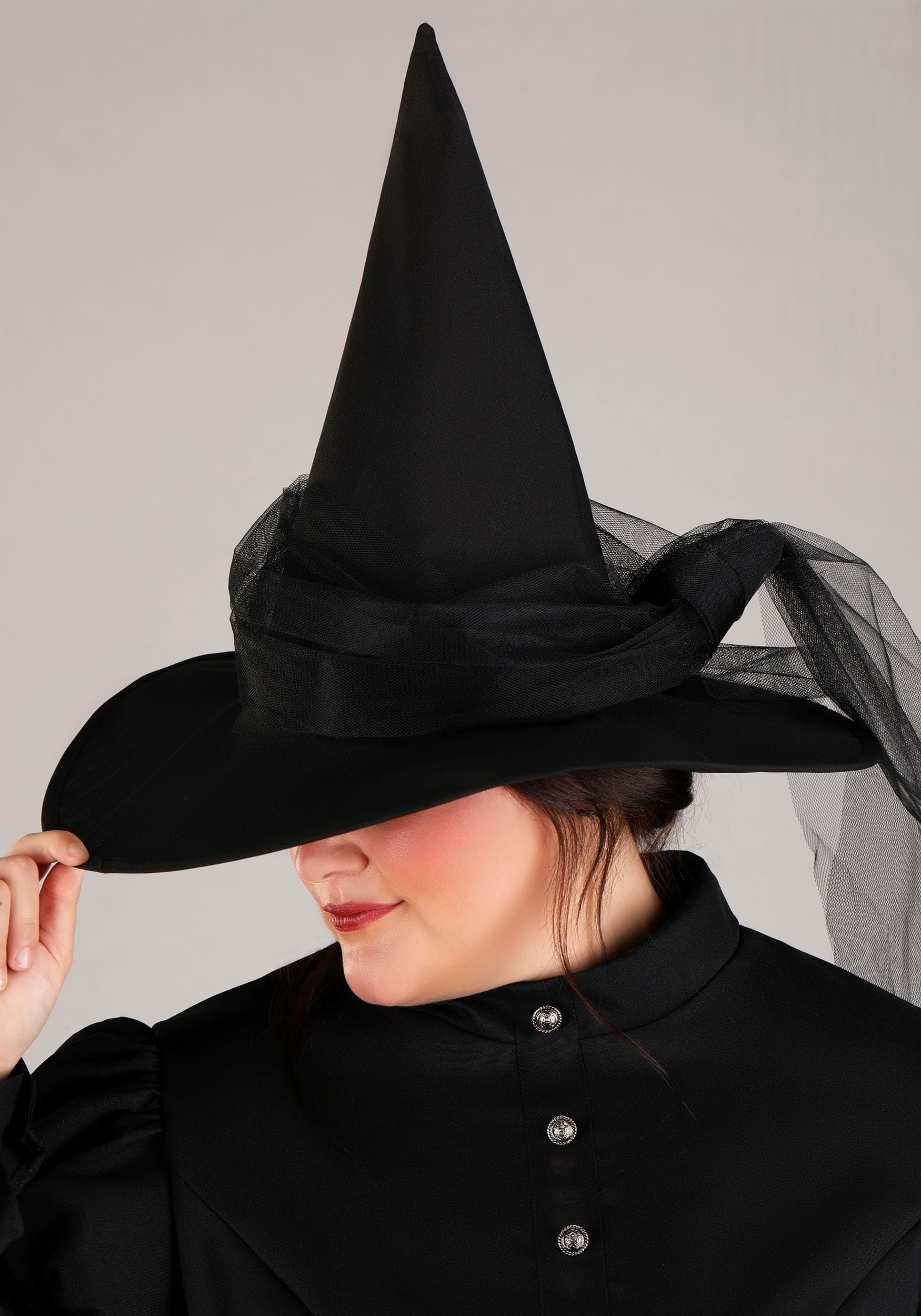 Premium Plus Size Wicked Witch Costume for Women - Elegant Halloween & Cosplay Dress with Cape & Hat | Perfect for Halloween Parties, Themed Events & Witch Character Costuming