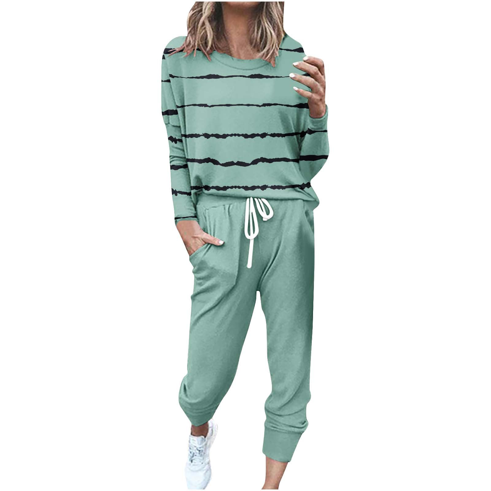 Women's 2-Piece Lounge Wear Sets - Soft Pants & Top Outfits for Casual Comfort | Fall & Spring Jumpsuits | Prime 2023 Deals | Perfect for Home Relaxation, Yoga, and Weekend Errands