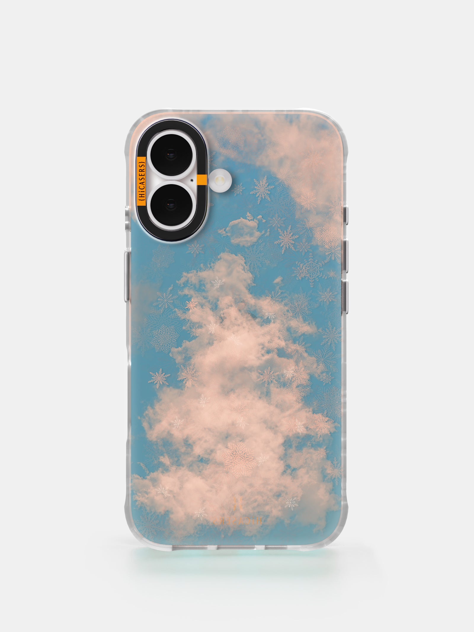 Iridescent Blue Foggy Christmas Tree Phone Case - Holiday Gift for iPhone & Samsung - Perfect for Christmas Parties & Festive Decorations