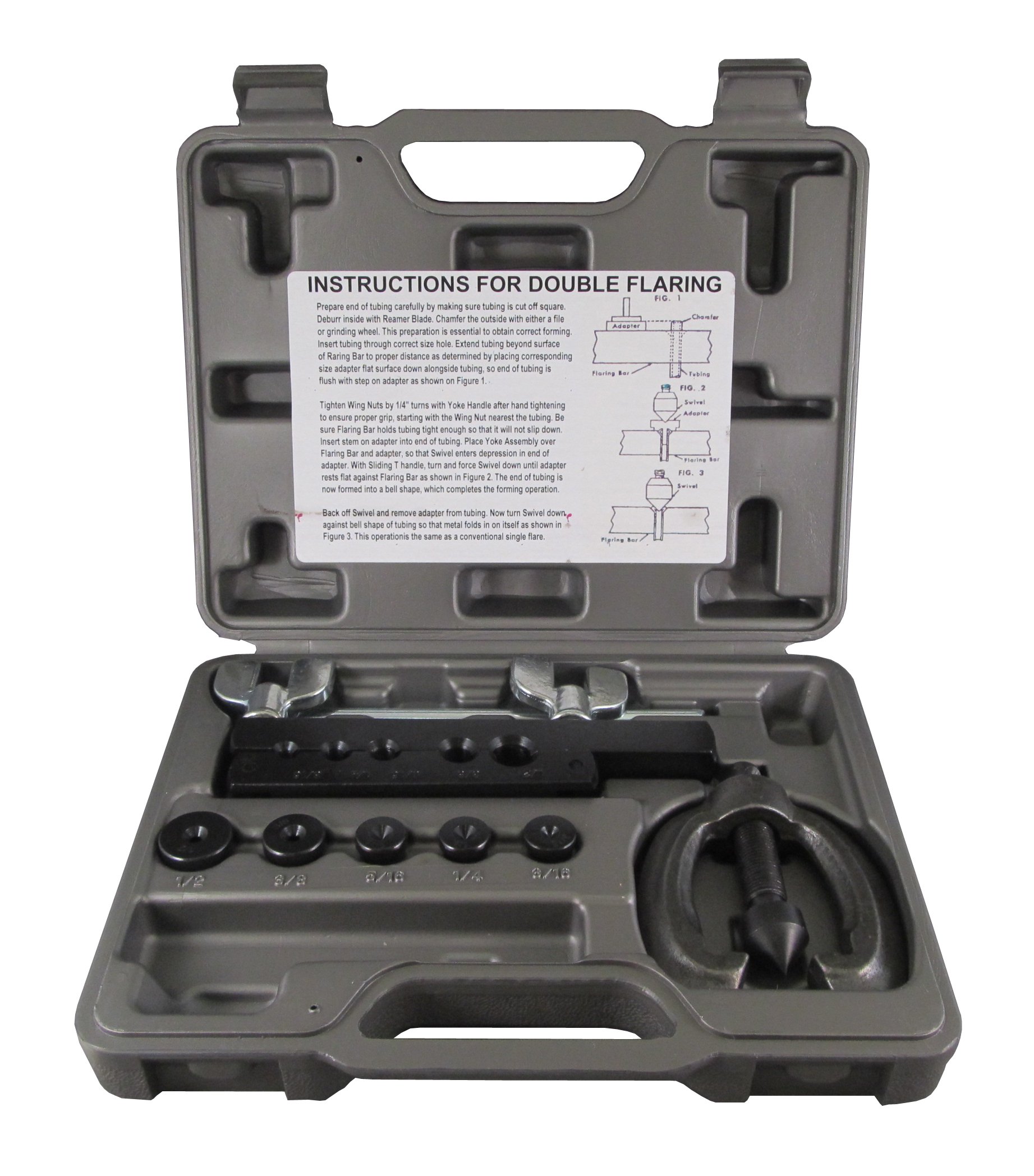 Cal-Van Tools 162 Heavy Duty Single Flaring Tool Kit - 45 Degree Swaging & Tension Tube Cutter for Automotive Brake Lines & Fuel Pipes | Professional Mechanic Repair Tool Set for DIY Car Maintenance & Plumbing Projects