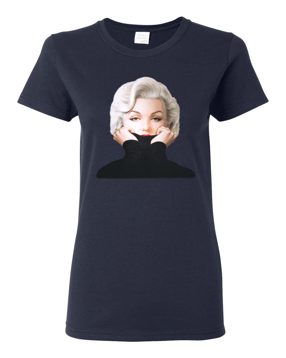 Vintage Marilyn Monroe Portrait Classic Beauty Pose Pop Culture Women's Graphic T-Shirt | Retro Fashion Tee for Casual Wear, Parties & Pop Art Enthusiasts
