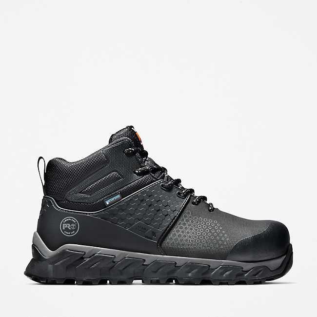 Men's Waterproof Composite Toe Work Boots - Steel Toe Safety Shoes for Construction, Hiking & Outdoor Work - Durable Slip Resistant Work Boots for Men
