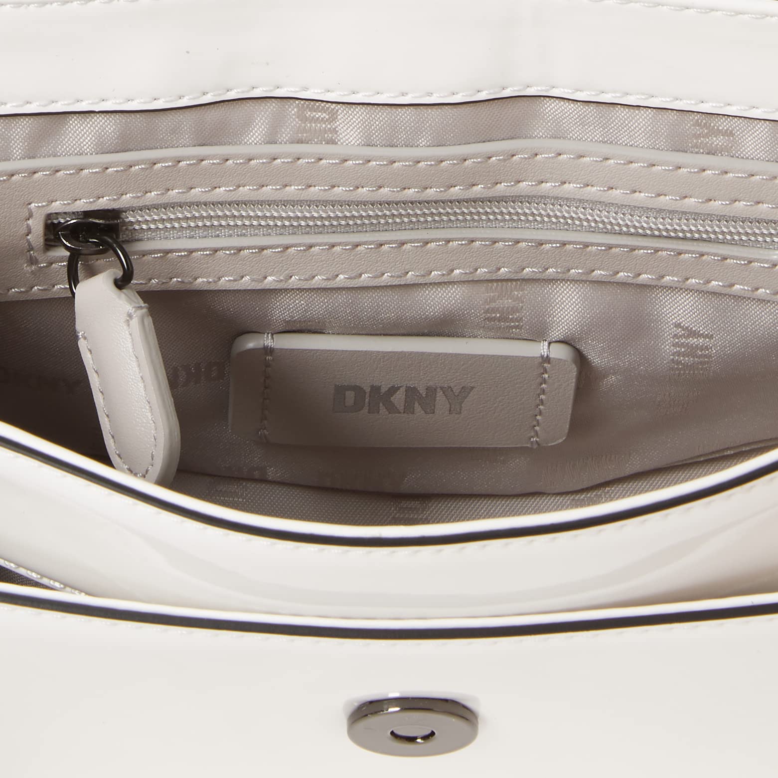 DKNY Elissa Small Satchel Crossbody Bag for Women - Stylish Leather Handbag with Adjustable Strap, Perfect for Work, Travel & Everyday Use