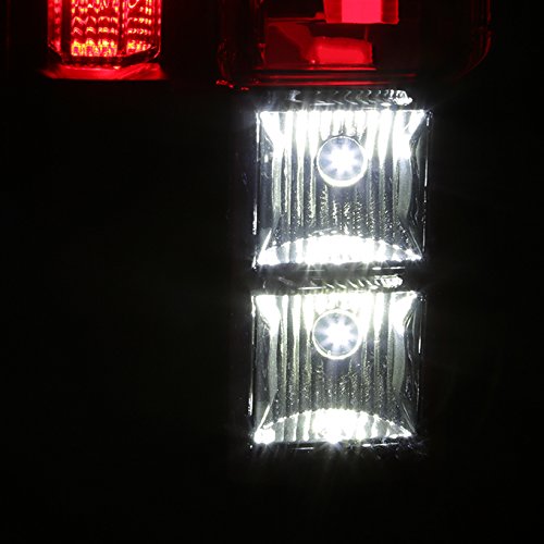 AKKON 2-in-1 LED Tail Lights for Cadillac Escalade ESV (2007-2014) - Black Smoke Style | Enhanced Safety & Style for Night Driving & Custom Car Upgrades
