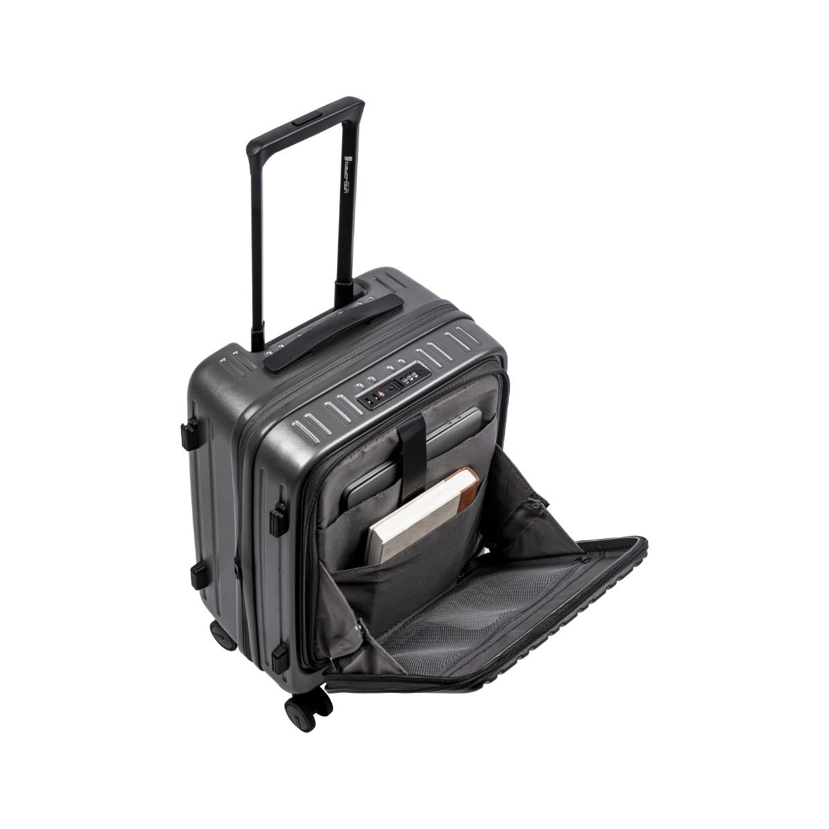 Daycrown 8528 Expandable Carry-On Luggage with Hinomoto Silent Wheels - Lightweight Spinner Suitcase for Travel, Business & Vacation - TSA Lock & Front Opening Design