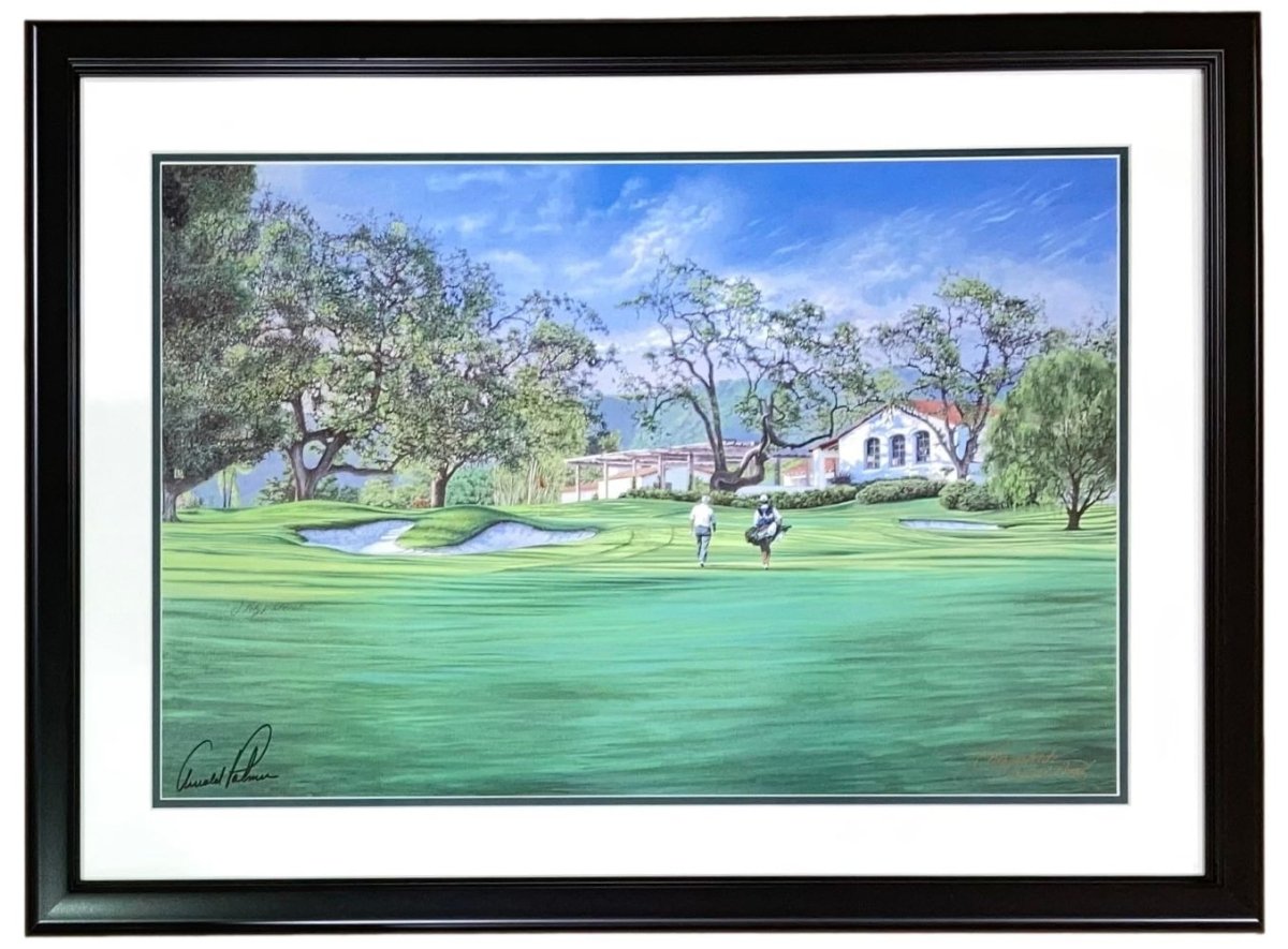 Arnold Palmer Autographed Framed 16x24 PGA Golf Poster - Collectible Memorabilia for Golf Fans & Home Decor | Perfect for Man Cave, Sports Bar, or Office Display