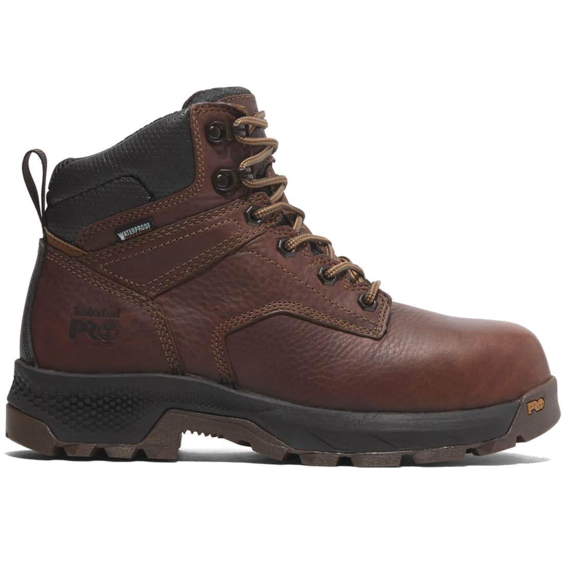 Titan EV Women's Waterproof Composite Toe Insulated Work Boots – Coffee Brown | Winter Safety Boots for Construction, Warehouse & Outdoor Work