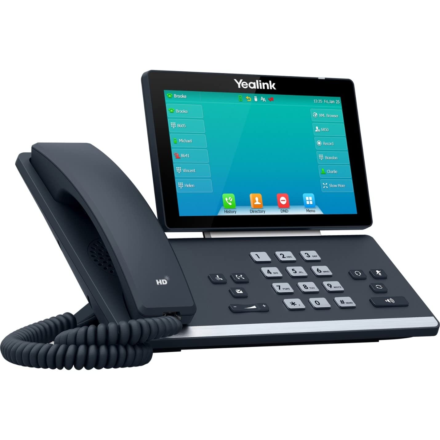 Yealink T57W Prime Business IP Phone (Renewed) - VoIP Desk Phone with HD Voice, 7