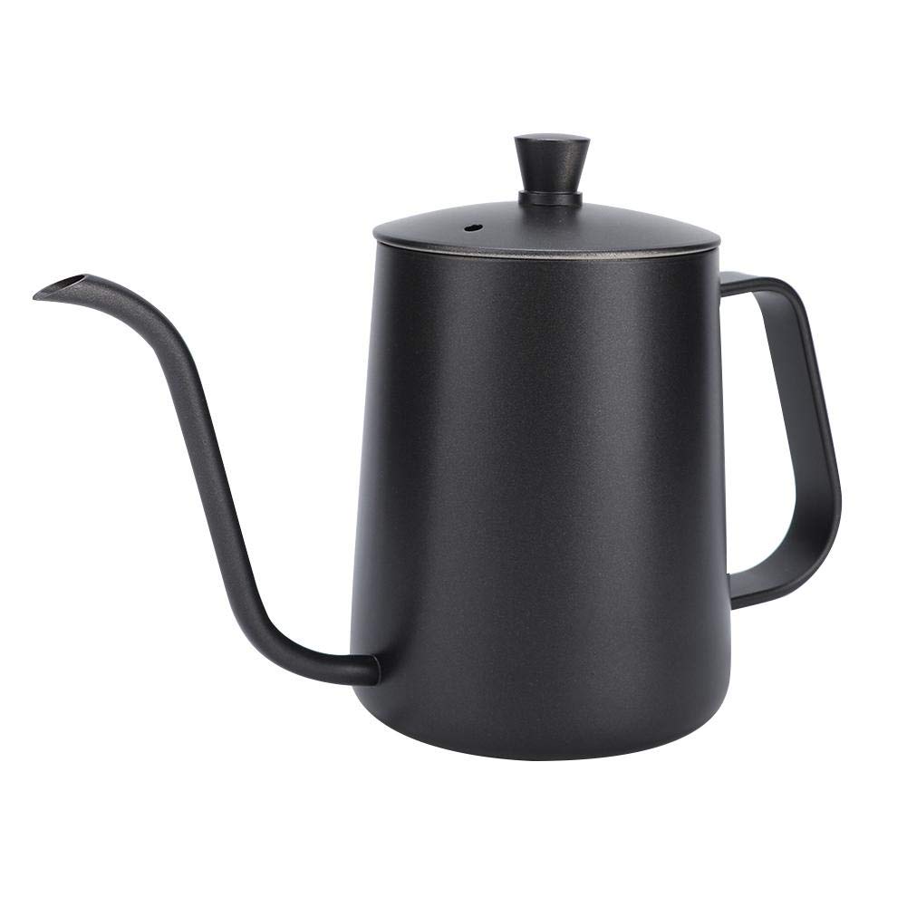 Premium Stainless Steel Pour Over Coffee Kettle - Yosoo Narrow Spout Drip Coffee Pot for Home Brewing, Camping & Travel (350ml, Black) | Perfect for Specialty Coffee, Tea & Outdoor Adventures