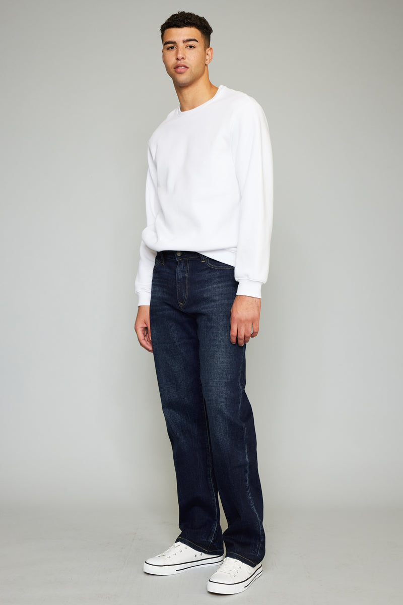 Joey Dark Straight Jeans for Men - Classic Slim Fit Denim Pants | Perfect for Casual Wear, Office & Night Out