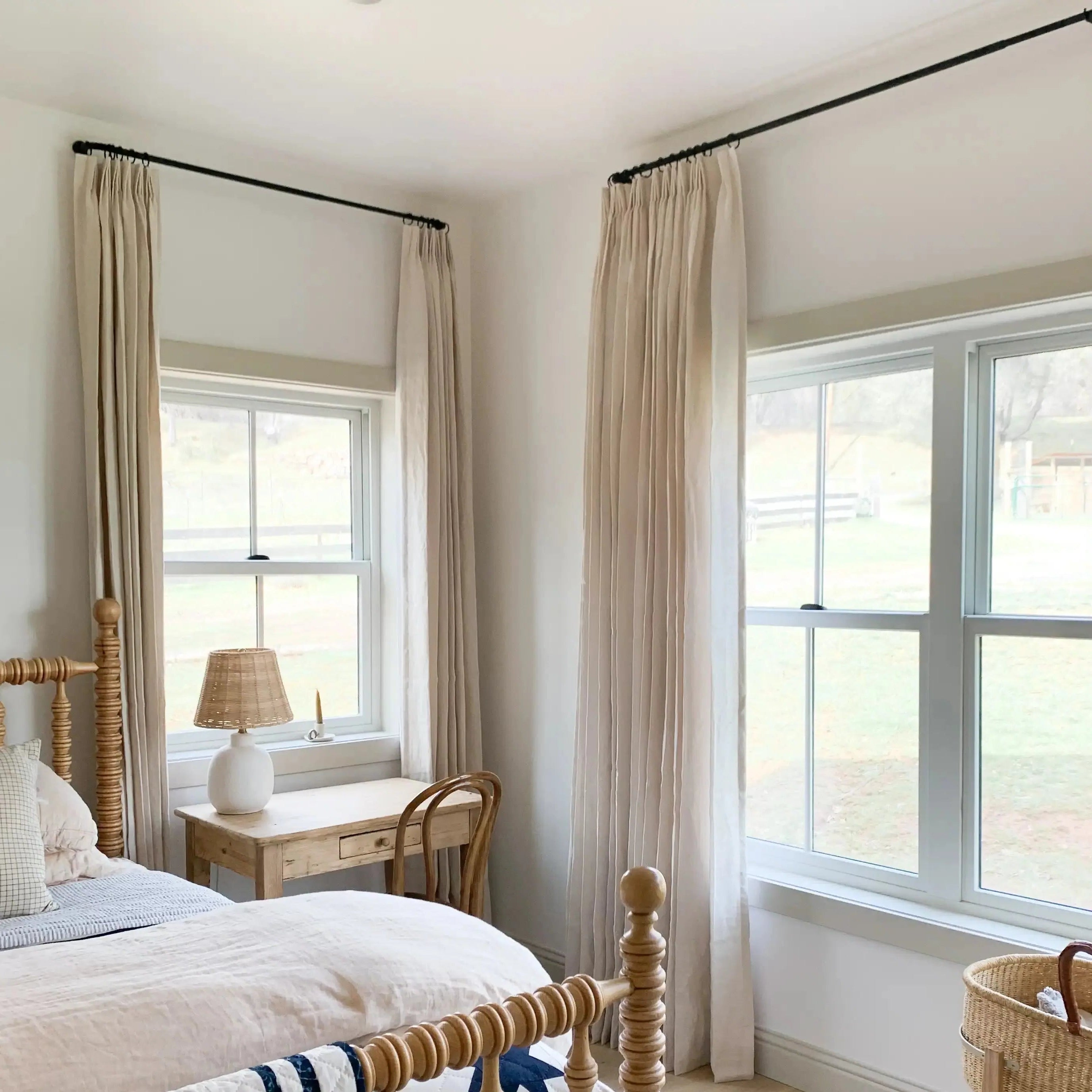 Motorized Blackout Pinch Pleat Curtains - Ready Made for Living Room & Bedroom - Noise Reduction & Light Blocking for Better Sleep