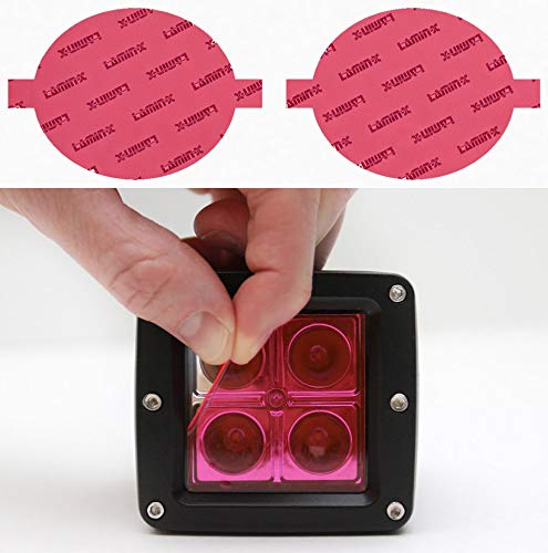 Lamin-x Pink Fog Light Covers for Audi Q5 (2013-2017) | Custom Fit Protection Film | Enhance Style & Prevent Damage for Night Driving & Off-Road Adventures