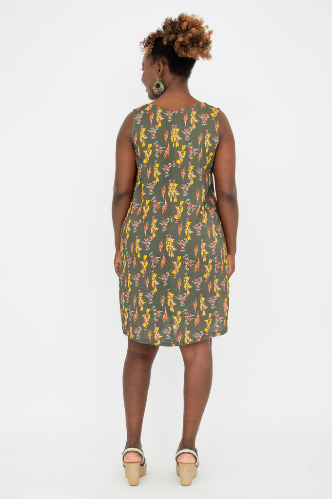 Felicia Dress - Linen Bamboo Blend Summer Dress for Women | Perfect for Beach Vacations, Casual Outings & Boho Style