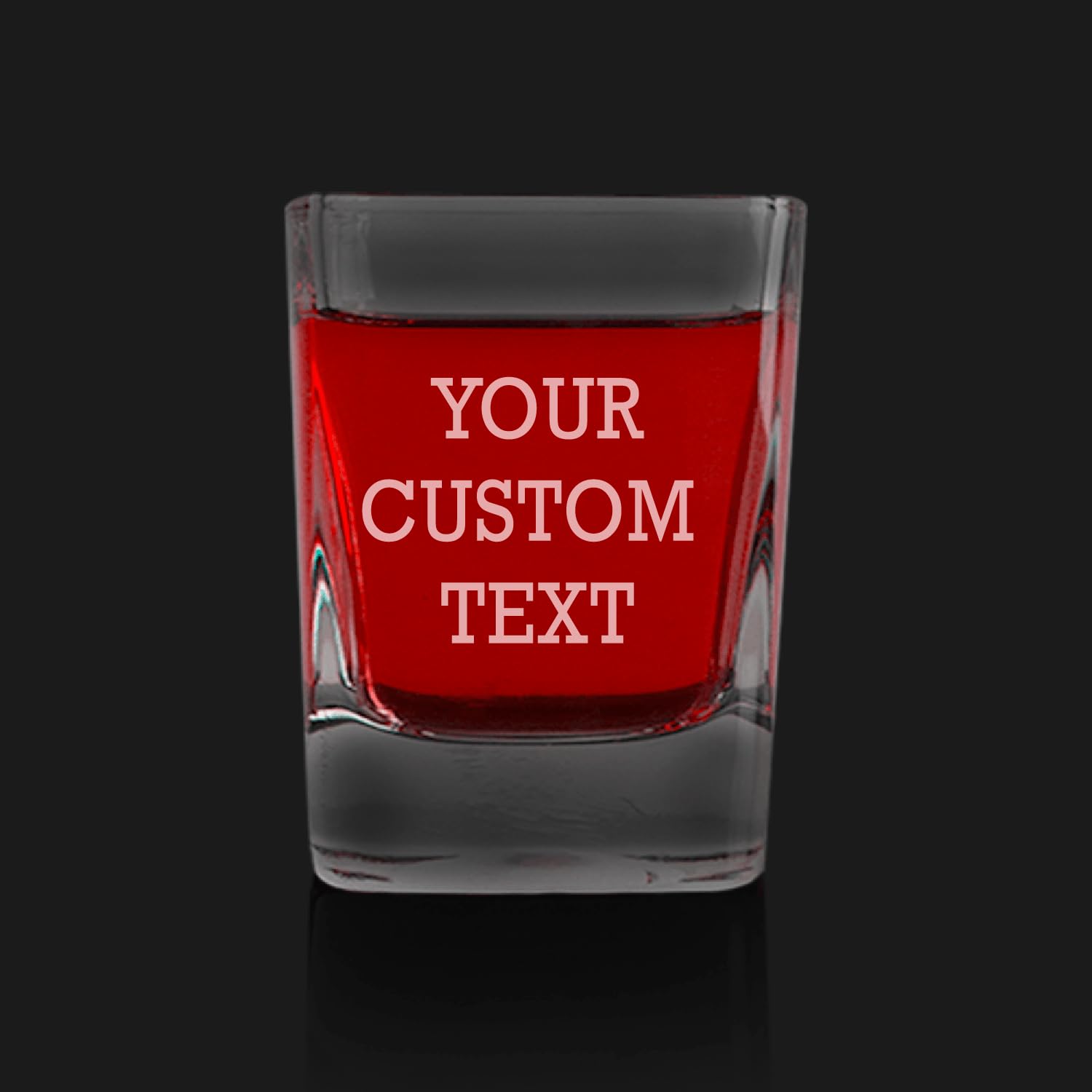 Custom Engraved Shot Glasses with Personalized Text - Unique Square Shot Glasses for Weddings, Birthdays, Groomsmen Gifts & Party Favors - Perfect for Celebrations, Bachelor Parties & Special Events