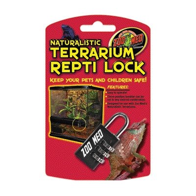 Zoo Med Naturalistic Terrarium Repti Lock - Secure Reptile Enclosure Latch [Set of 2] for Snakes, Lizards & Geckos - Perfect for Glass Terrariums & Reptile Tanks
