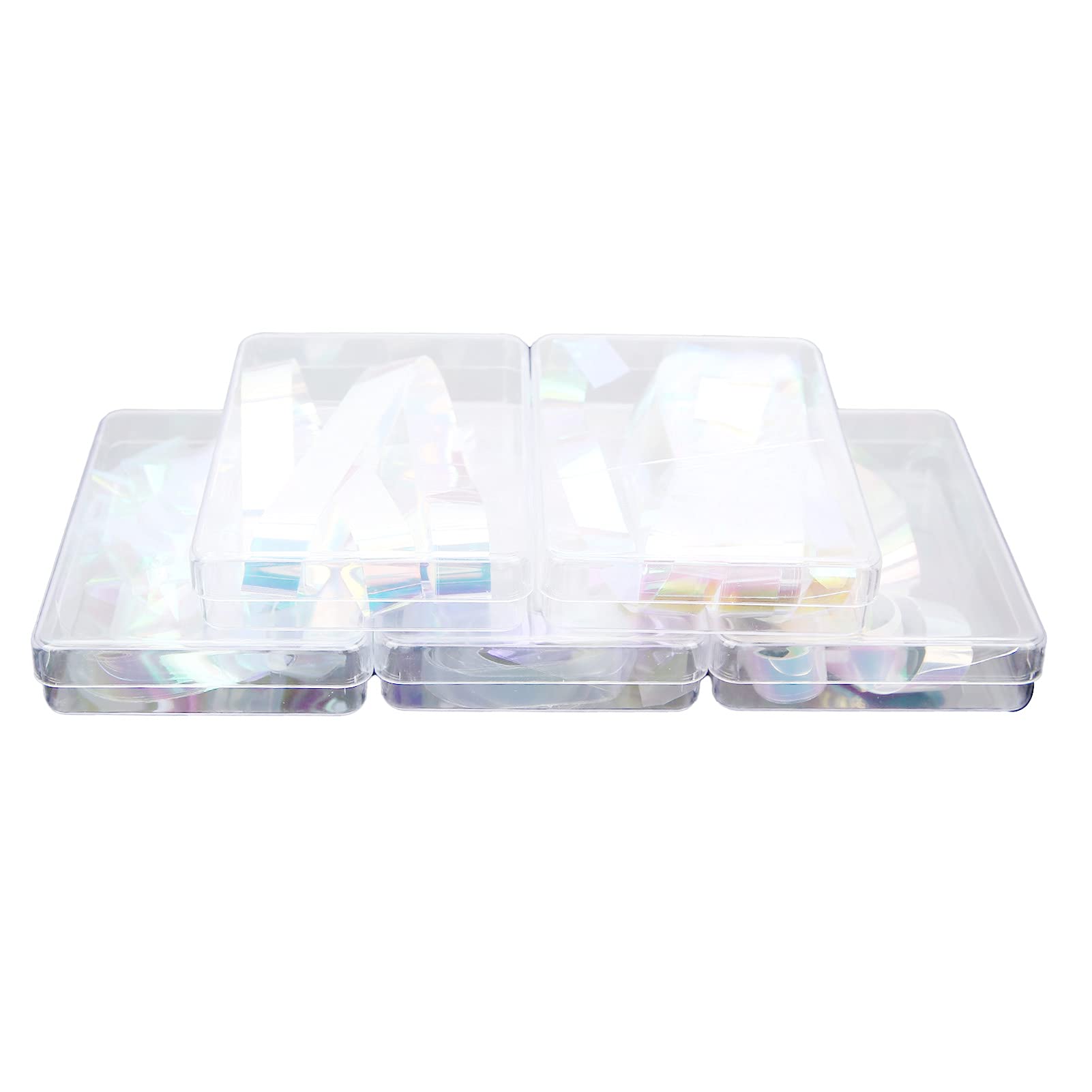 5 Box Nail Art Cellophane Stickers - 1x50cm Glass Paper Nail Decals for Women, Mothers & Wives | Perfect Gift for Nail Shops, Home Manicures & Pedicures | Great for DIY Nail Art, Parties & Special Occasions
