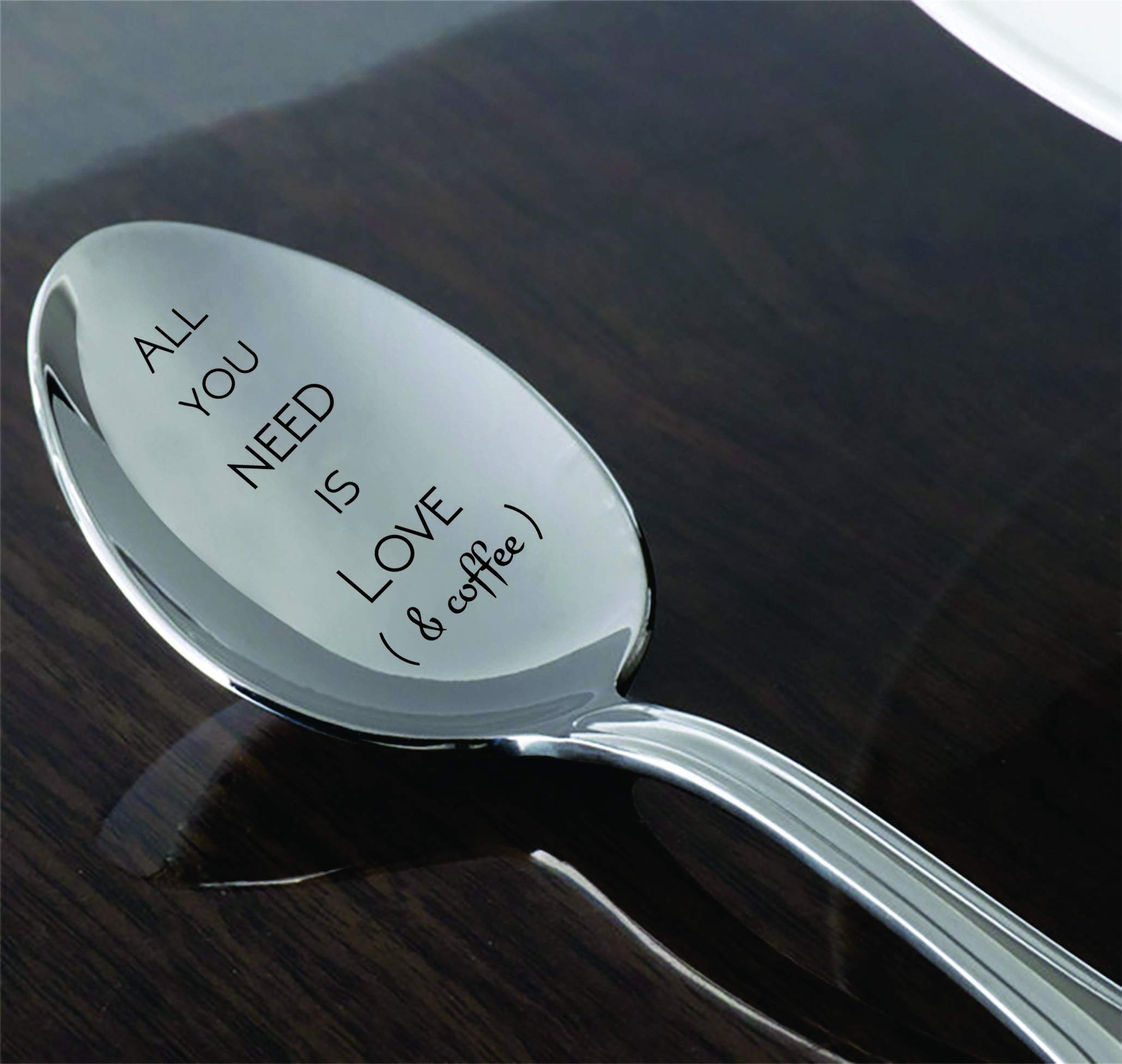 Personalized Coffee Spoon Set - Perfect Gift for Coffee Lovers, Dad, Mom, Him or Her - Ideal for Home, Office & Coffee Shop Use