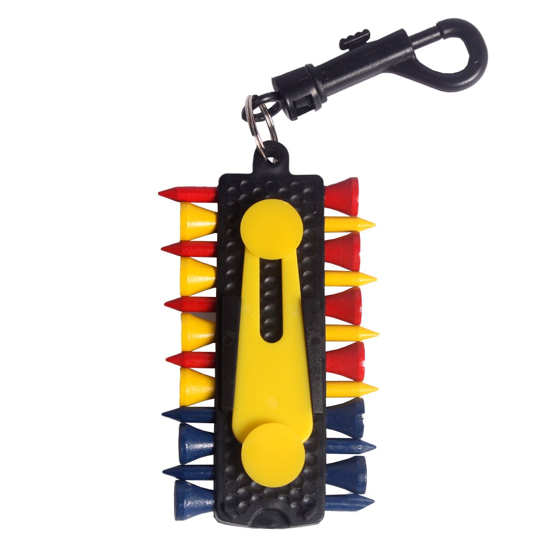 Premium Golf Tees Kit with 12 Tees, 2 Ball Markers & Divot Tool - Durable Golf Accessories Set for Men & Women | Perfect for Driving Range, Practice & Tournament Play (QDP-01)