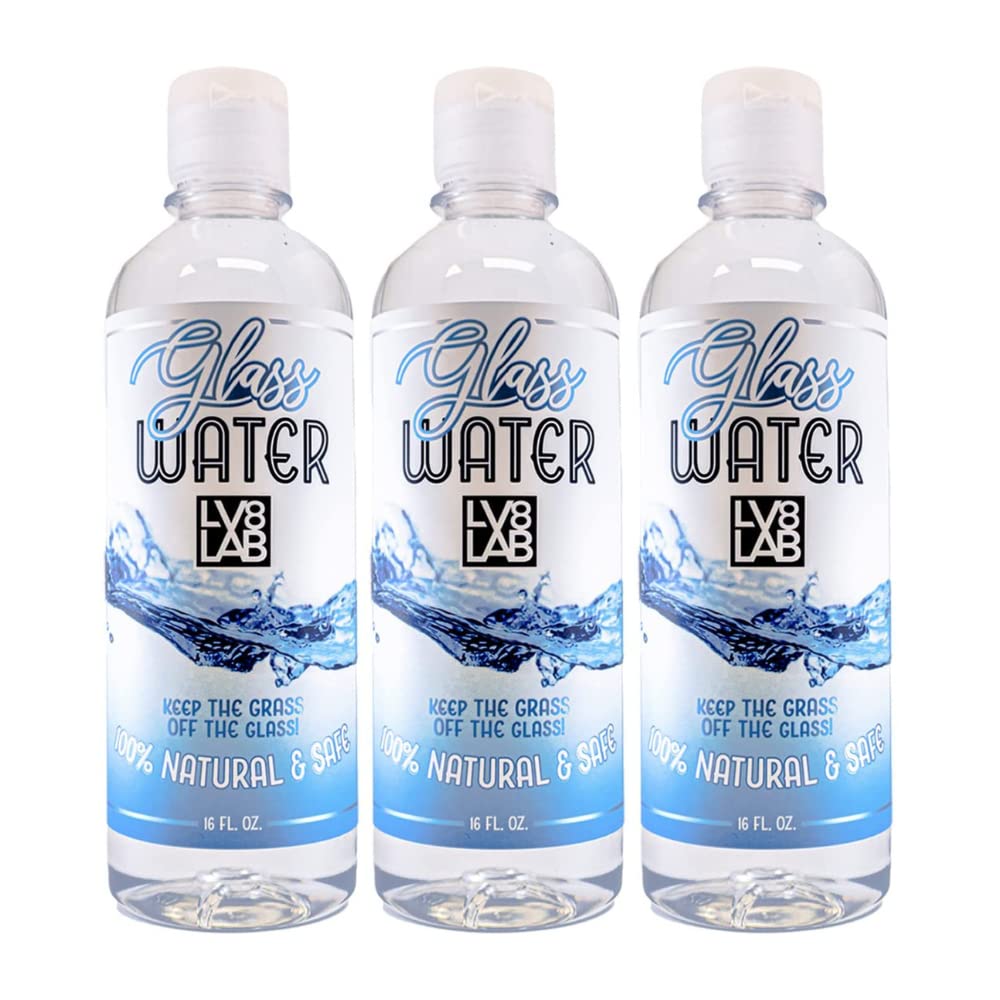 All-Natural Glass Water Solution - 16 oz Water Replacement & Cleaner (3 Pack) - Ideal for Home, Office, and Car Use