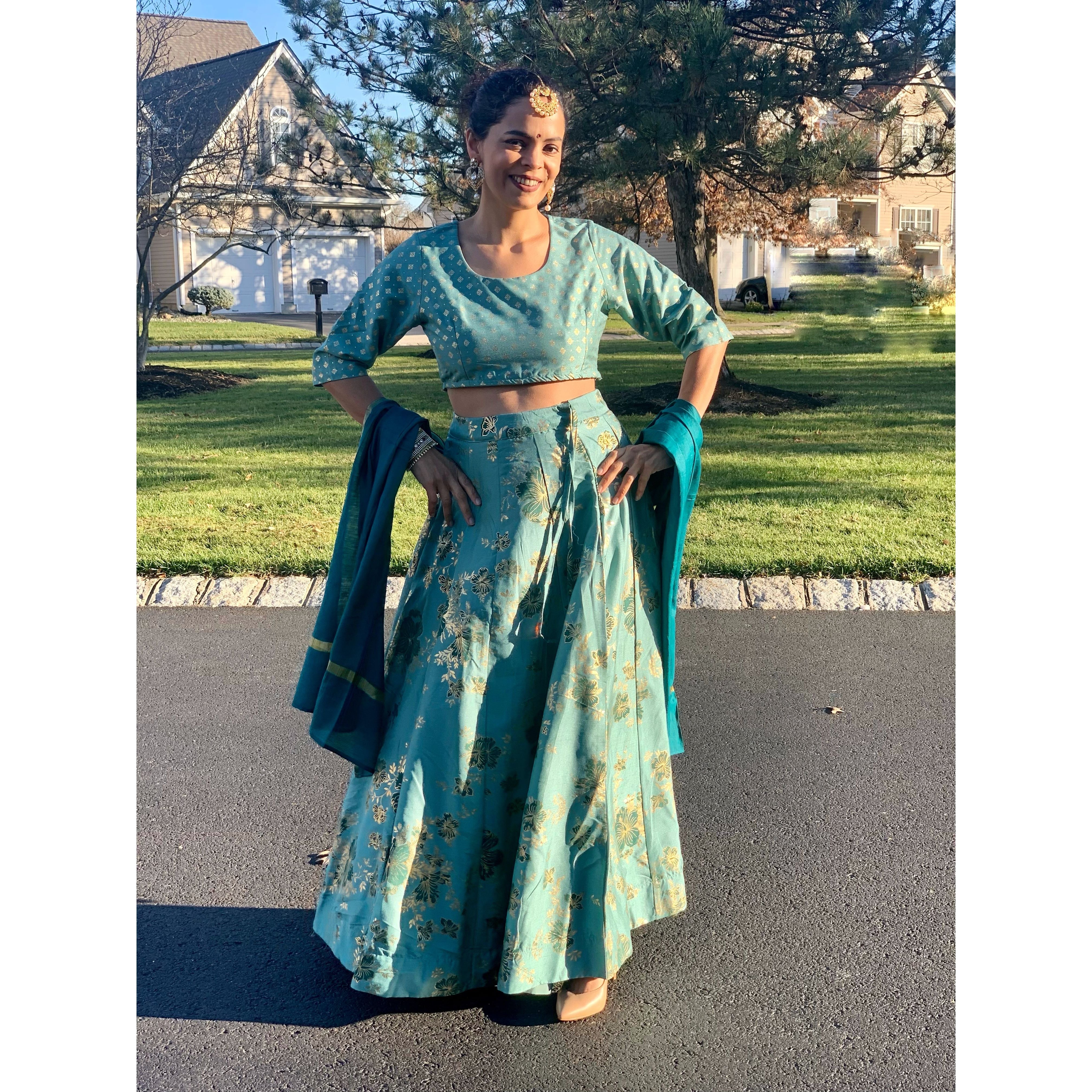 Exquisite Indian Silk Lehenga Set for Women | Traditional Wedding Dress | Bridal Party & Festive Occasion Wear