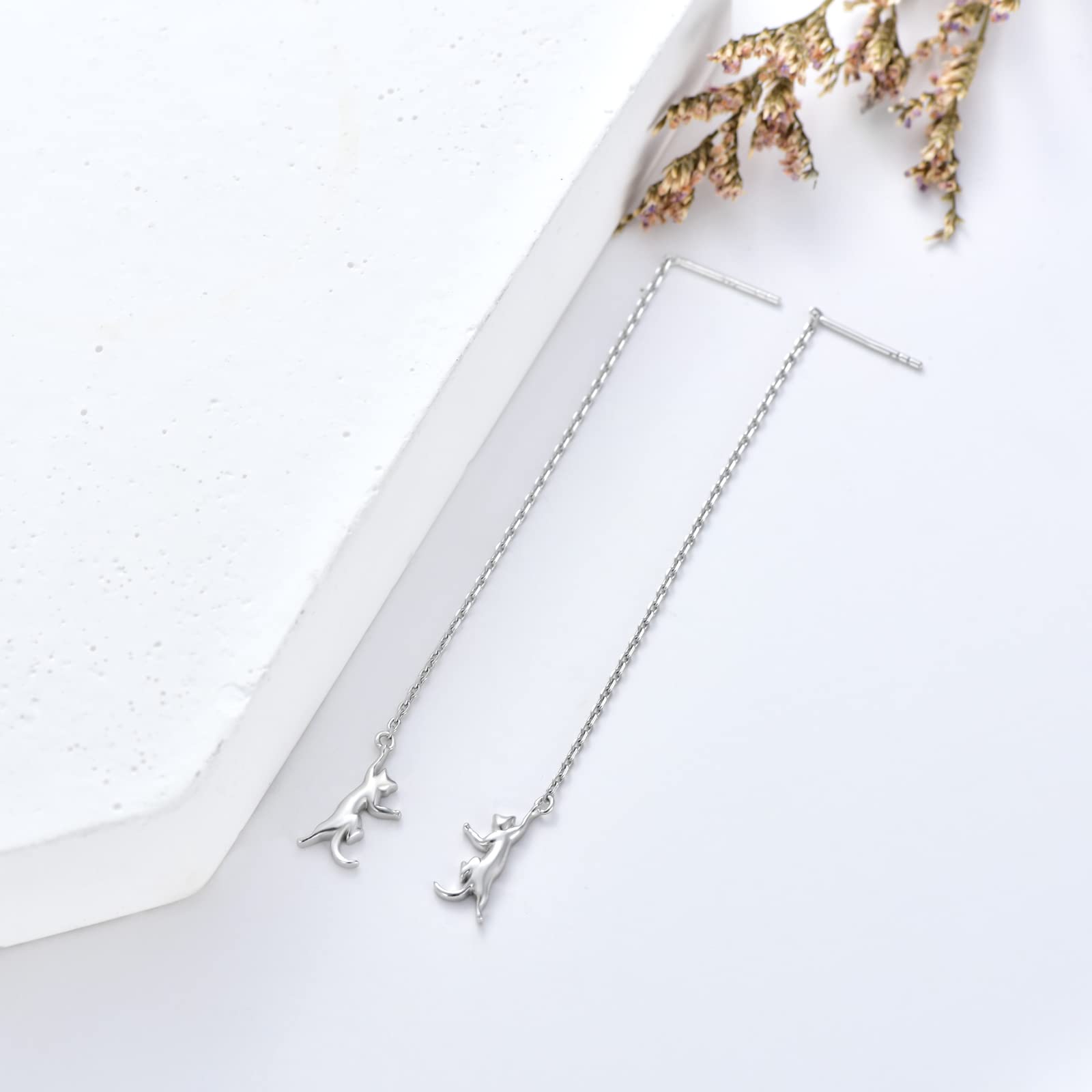 ROMANTICWORK Sterling Silver Animal Earrings - Cute Stud Earrings for Women & Girls, Perfect Birthday Gift for Daughter | Casual Wear, Party Accessories, Everyday Jewelry