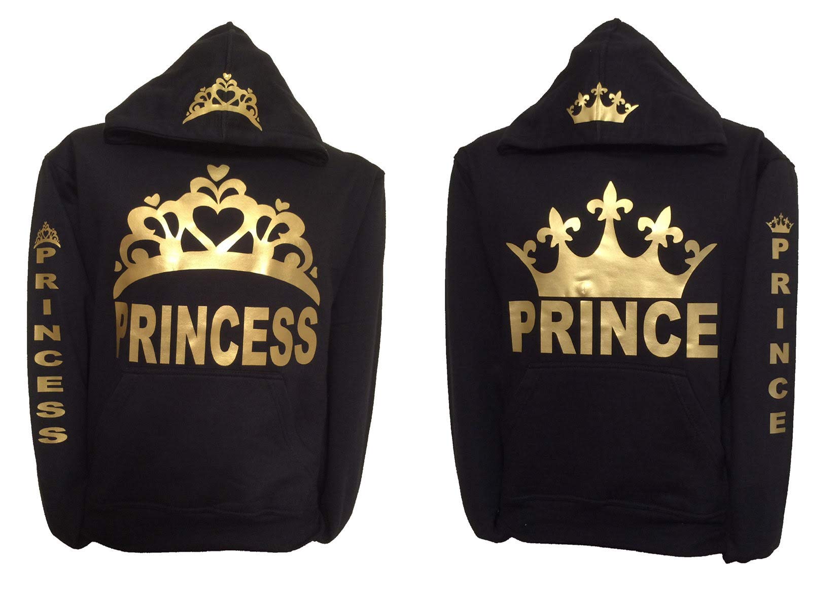Prince and Princess Hooded Sweatshirts for Kids - Soft & Cozy Pullover Hoodies for Boys & Girls | Perfect for Family Matching Outfits, Birthday Gifts & Casual Wear