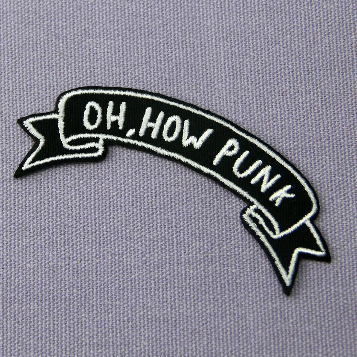Punk Style Embroidered Iron On & Sew On Patch for Jackets, Bags & DIY Crafts - Punk Rock Fashion Accessory