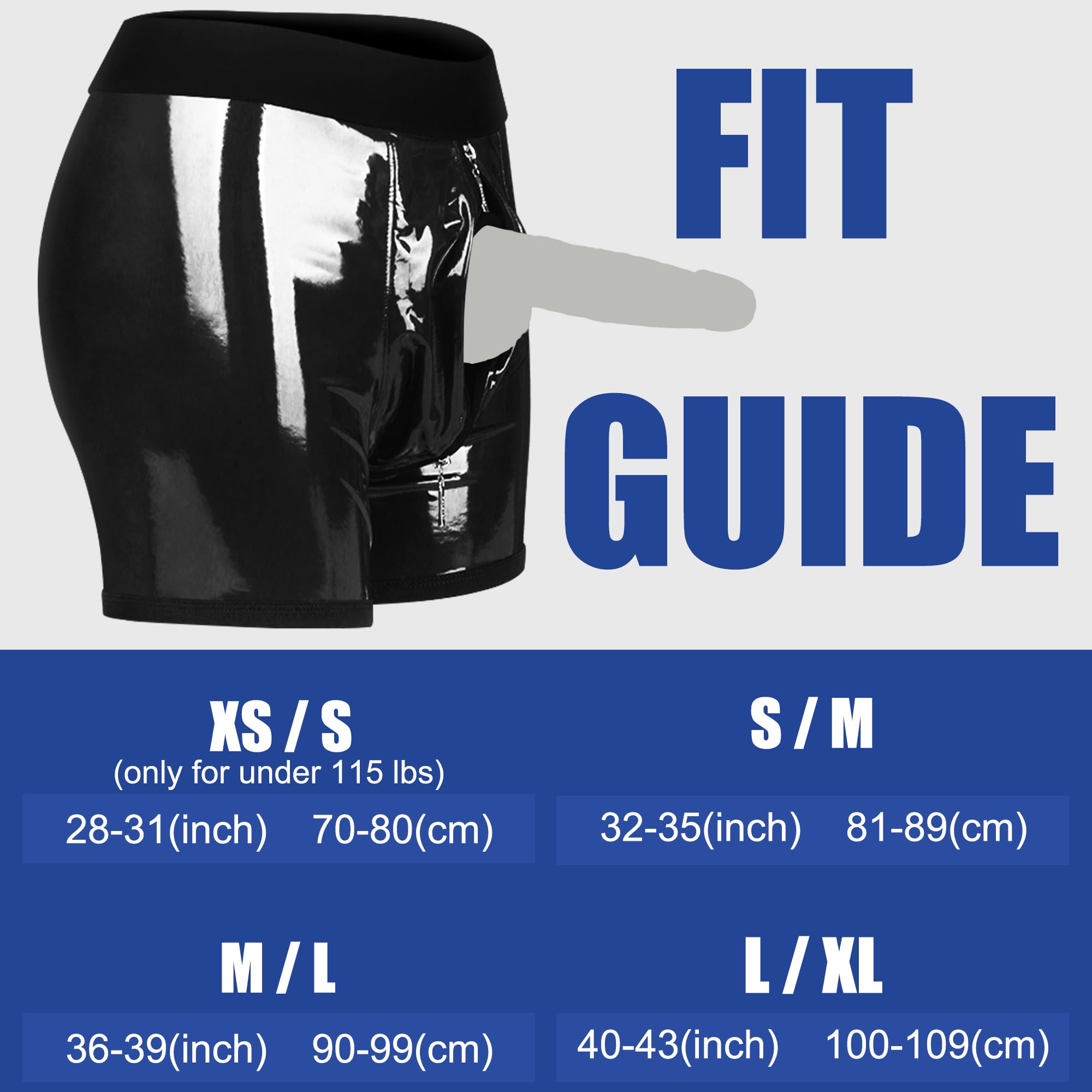 Premium Faux Leather Strap-On Harness Shorts for Women & Men - Adjustable Unisex Pegging Underwear with Hollow Strapless Dildo - Perfect for Lesbian Couples & Adult Play - M/L Size - Ultimate Comfort & Control for Intimate Moments