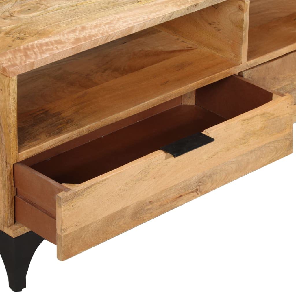 Premium Mango Wood TV Stand for Living Room - 47.2