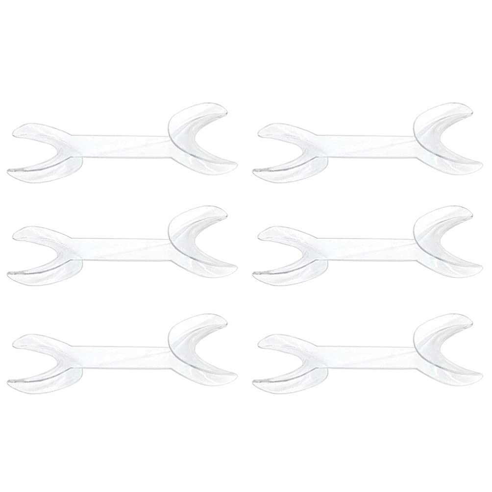 DOITOOL 6-Piece T-Shaped Intraoral Cheek Lip Retractor - Double Head Mouth Opener for Teeth Whitening, Dental Orthodontic Procedures & Oral Surgery - Perfect for Dentists, Hygienists & Cosmetic Teeth Treatments