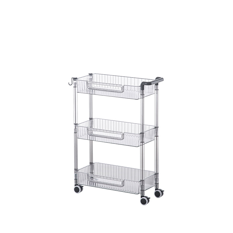 3 Tier Storage Rack - Space Saving Organizer for Kitchen, Bathroom, or Office - Heavy Duty Metal Shelving Unit for Home & Commercial Use