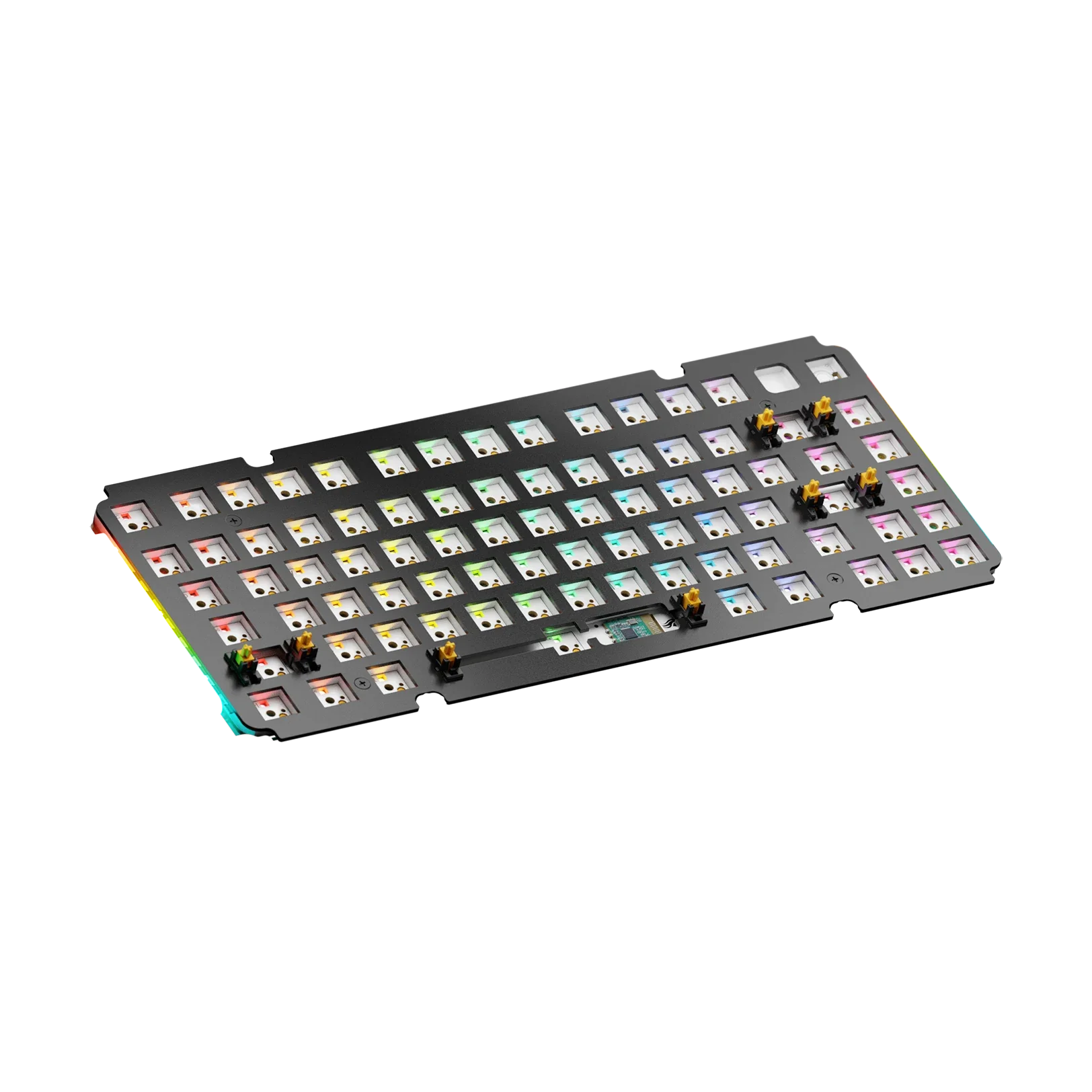 GMMK 3 75% ANSI Aluminum Switch Plate - Black | Mechanical Keyboard Upgrade for Gaming & Typing | Compatible with Custom Keyboard Builds