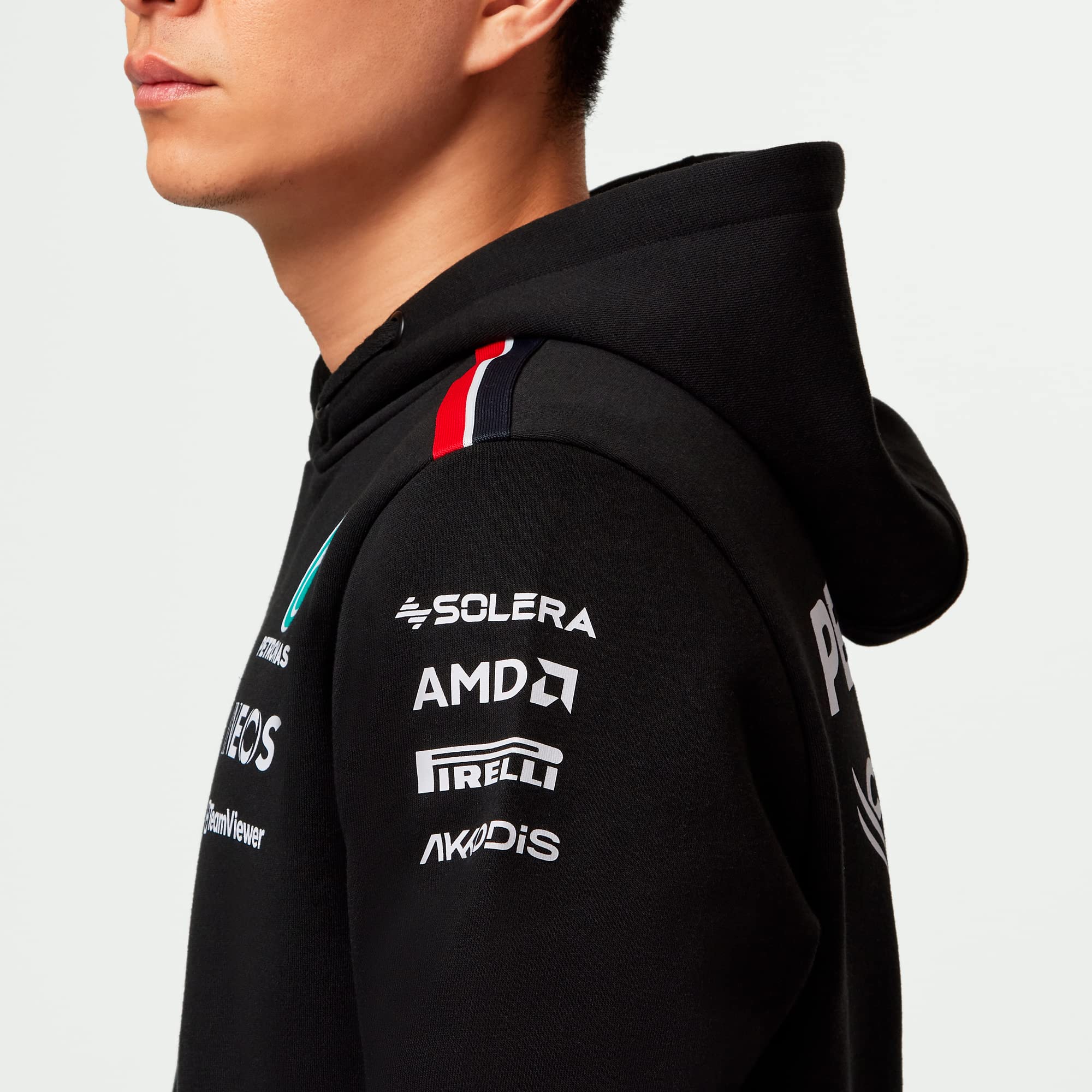2023 Mercedes AMG Petronas F1 Team Hoodie - Black Men's Medium Size - Official Formula One Racing Apparel for Fans & Enthusiasts - Perfect for Race Day, Gifts & Casual Wear