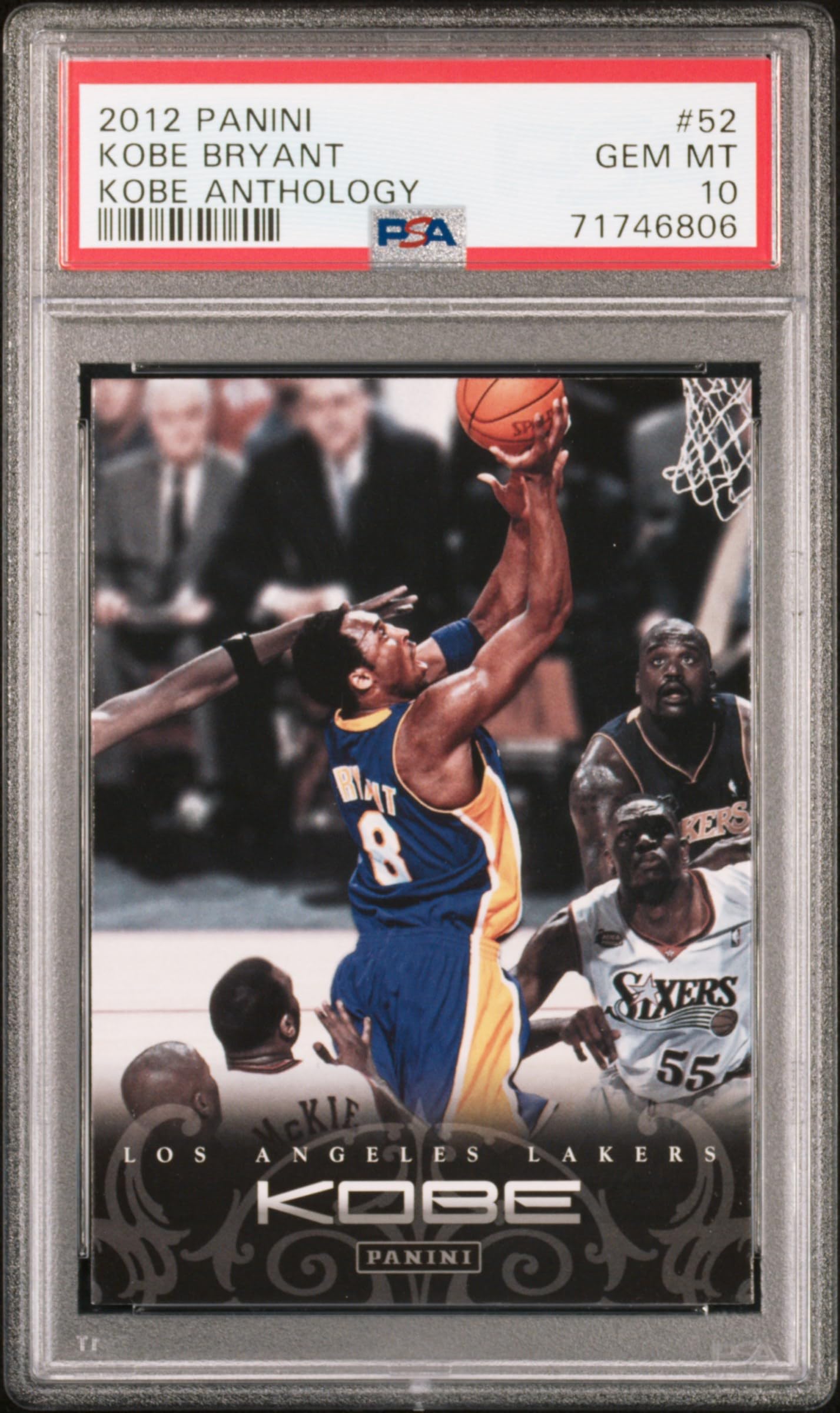 Kobe Bryant 2012 Panini Anthology Basketball Card #52 PSA 10 Gem Mint - Rare Collectible for NBA Memorabilia & Sports Card Investors
