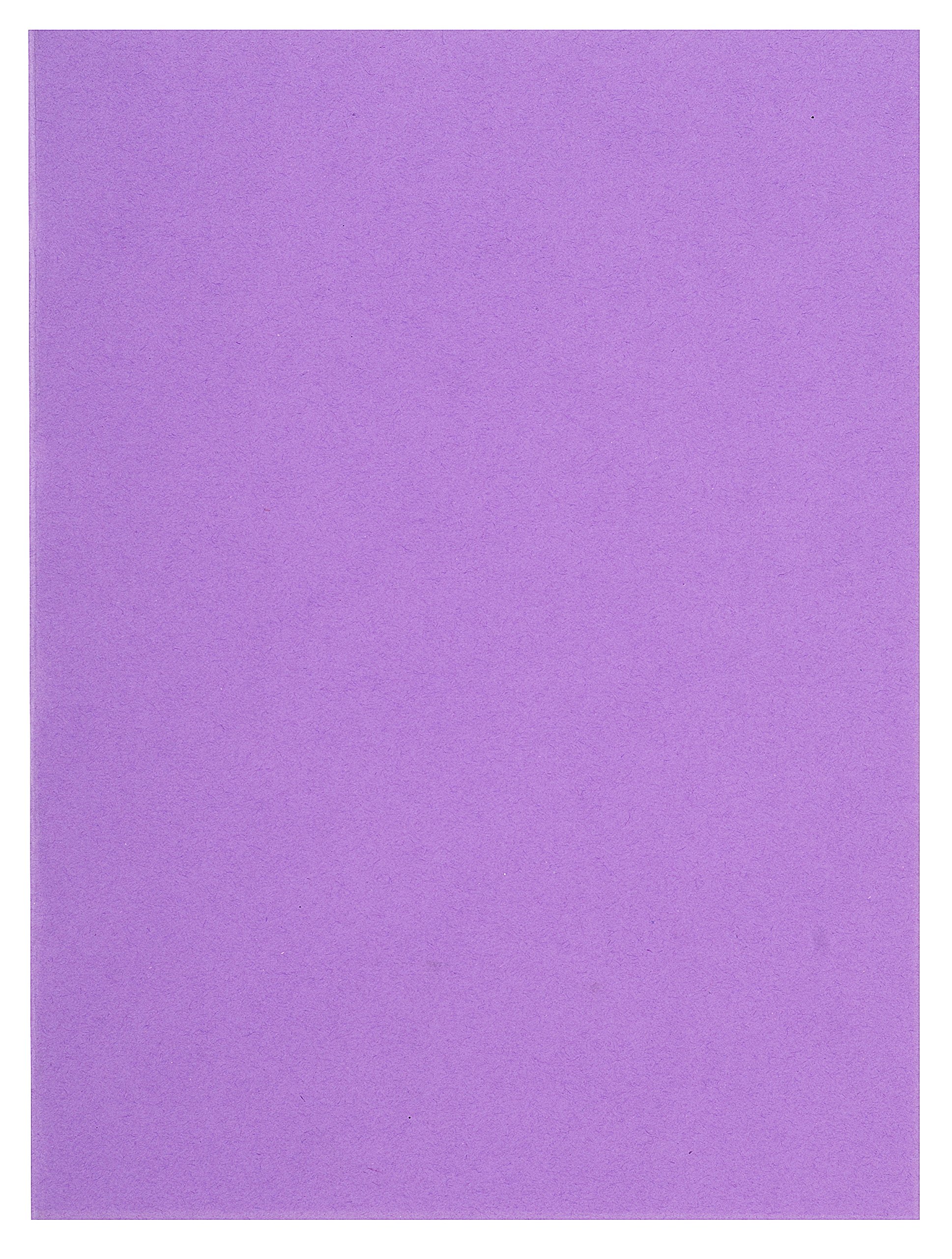 Exacompta Forever Collection Flash Square Cut Folders - 220 x 310mm (A4 Size) - 80gsm Recycled Paper - Lilac (100 Pack) - Perfect for Office Organization, School Projects & Document Storage