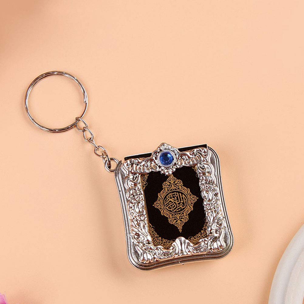 Mini Ark Quran Pendant - Arabic Islamic Keychain for Purse, Bag, Car Decor - Muslim Religious Accessory Gift for Prayer & Daily Use