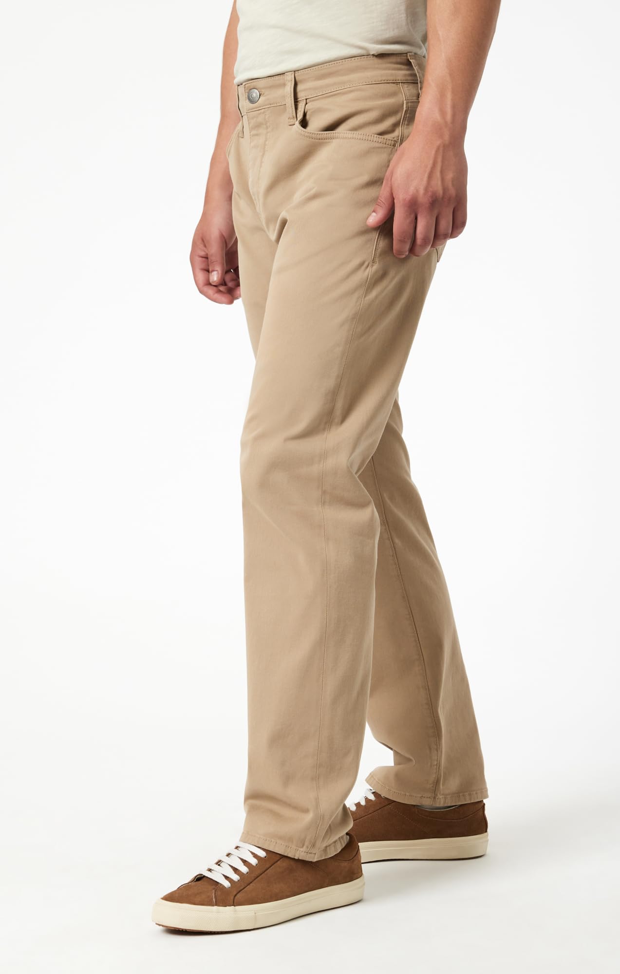 Mavi Matt Classic Men's Straight Leg Pants - Mid-Rise Relaxed Fit Work Pants for Men | Comfortable Office Wear & Casual Everyday Pants