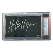 Hulk Hogan Signed WWE WWF Cut Signature PSA/DNA Auto Gem MT 10 - Authentic Collectible Wrestling Memorabilia for Fans & Sports Enthusiasts - Perfect for Display, Gifts, and Investment