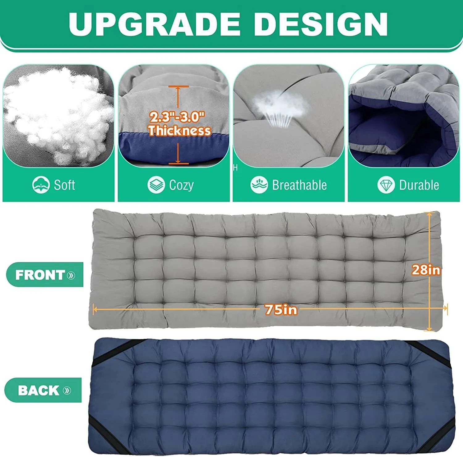 Portable Folding Camping Cot - Lightweight Outdoor Bed for Adults & Kids - Perfect for Camping, Hiking, Backpacking and Emergency Preparedness