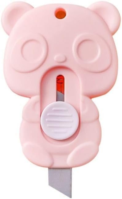 Kawaii Pink Cartoon Paper Cutter - Mini Portable Handmade Envelope & Packing Box Unpacking Tool with Measuring Function | Perfect for DIY Crafts, Scrapbooking, Gift Wrapping & Office Supplies