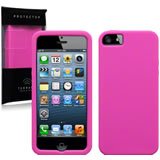 Apple iPhone 5 / 5S Soft Silicone Case - Pink | Slim Protective Cover | Perfect for Everyday Use, Work & Travel