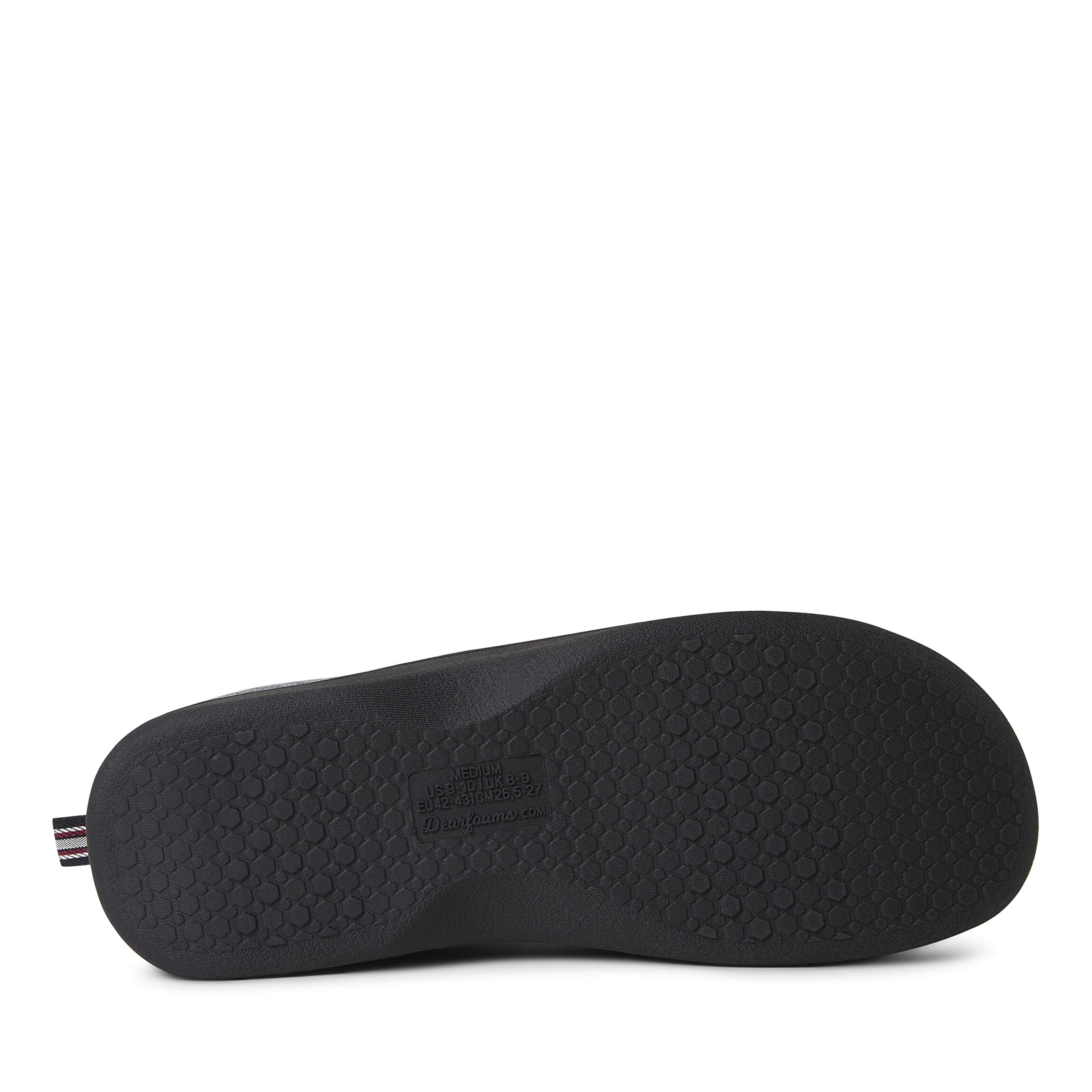 Dearfoams Women's Nathan Waffle Knit Clog Slippers - Soft Indoor/Outdoor House Shoes for Comfort & Support - Perfect for Home, Garden & Quick Errands