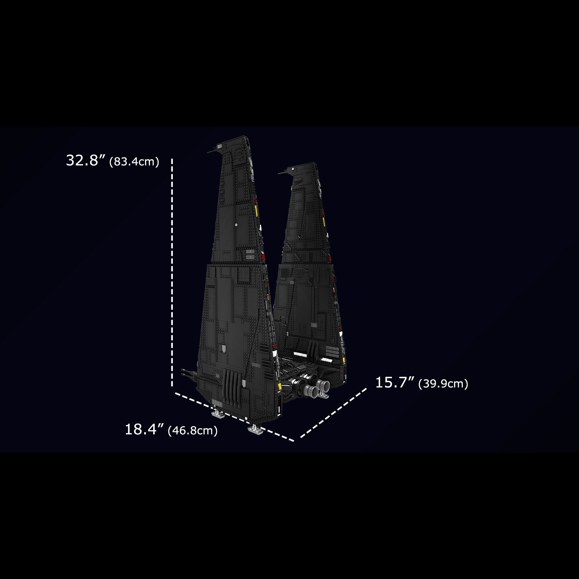 Mould King 21011 Upsilon Command Shuttle Building Set - 6,860 Piece Star Wars Inspired Model Kit for Adults & Teens | Space Adventure Collection & Display