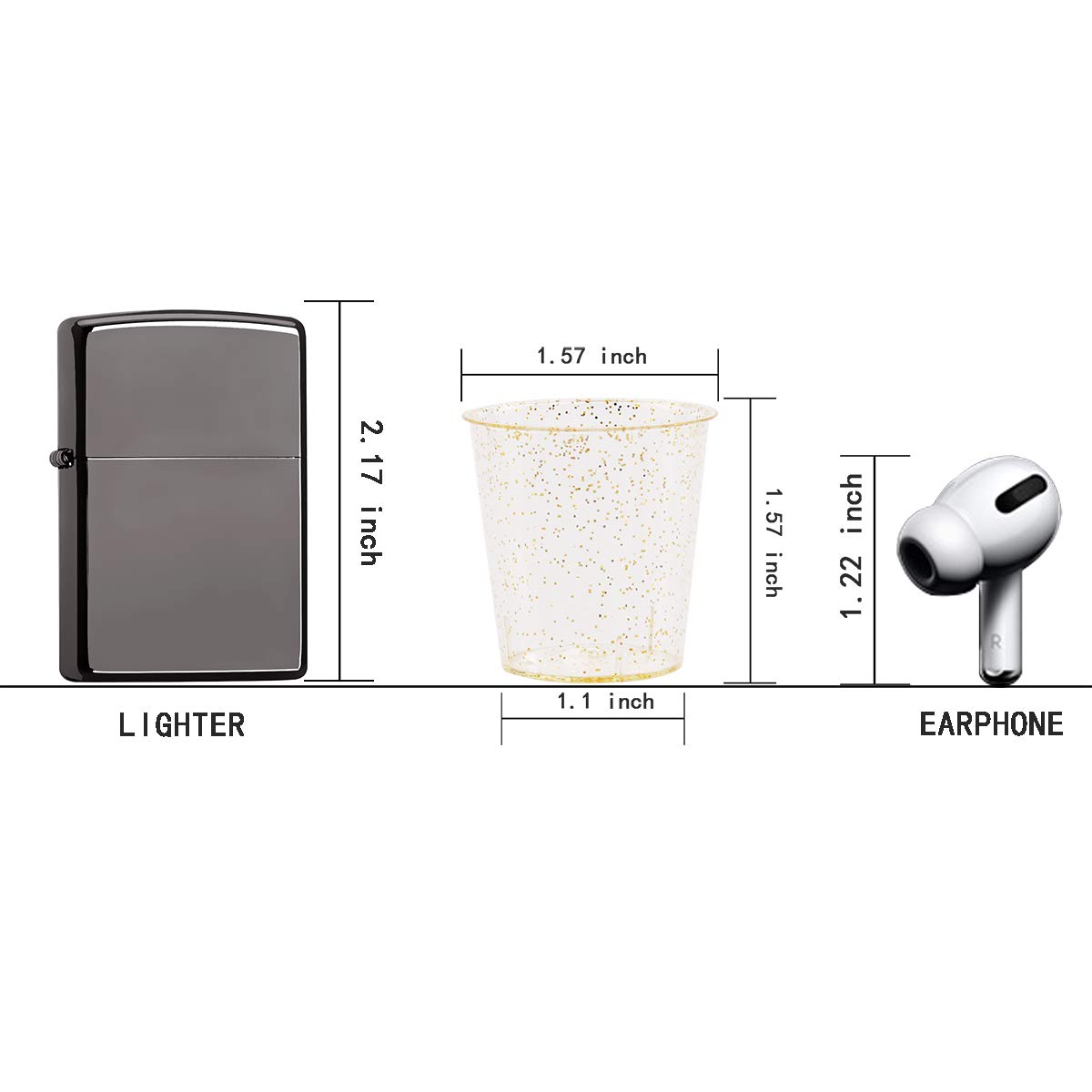 WELLIFE 200 Pack Gold Glitter Plastic Shot Glasses - 1 oz Disposable Party Cups for Whiskey, Liquor & Cocktails - Premium Mini Containers for Birthday, Wedding & Holiday Celebrations
