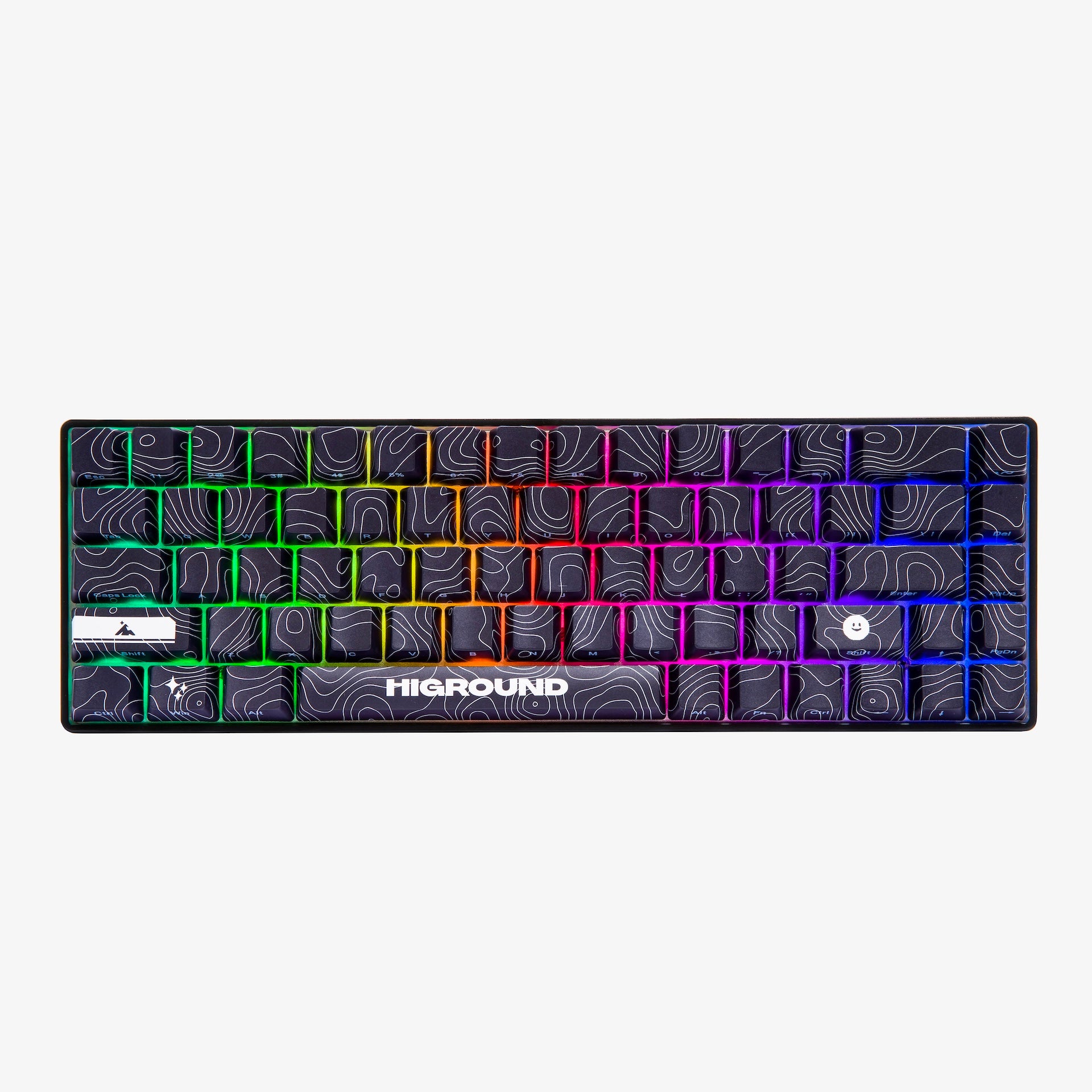 Higround Basecamp 65+ Mechanical Gaming Keyboard - Black Ice Edition | Compact 65% Layout with RGB Backlighting | Perfect for Esports, Streaming & Office Work